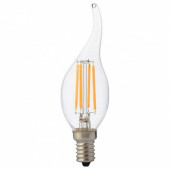 Лампа светодиодная Horoz Electric Flame E14 6Вт 2700K HRZ01000347