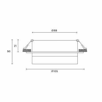 Встраиваемый светильник Hesby Lighting Nimbus HSBL_0129-4