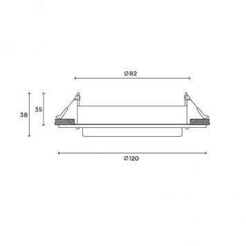 Встраиваемый светильник Hesby Lighting Aurora HSBL_0132-3