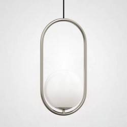 Подвесной светильник Imperiumloft Matthew Mccormick Hoop Silver Mila Pendant HOOP-B01