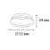 Кольцо декоративное Italline IT08-8050 IT08-8050 white