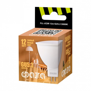 Лампа светодиодная Jazzway GU5.3 12Вт 3000K FLL- JCDR 12w GU5.3 3000K-1