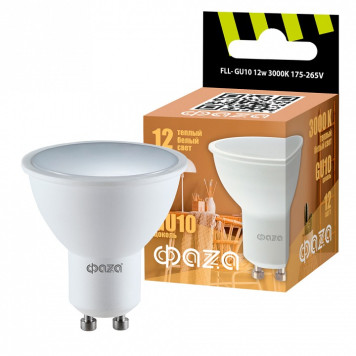 Лампа светодиодная Jazzway GU10 12Вт 3000K FLL- GU10 12w 3000K-2