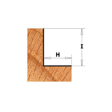 Фреза для выборки четверти c нижним подшипником S=8 D=31,7x12,7 (K935-317)-1