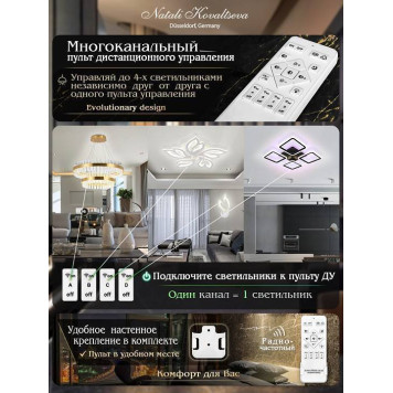 Накладной светильник Natali Kovaltseva INNOVATION STYLE 83141-7