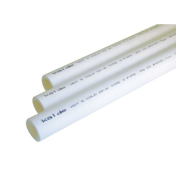 Труба полипропиленовая Kalde d=20 PN 20, белая, 4 м.