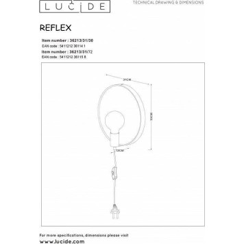 Бра Lucide Reflex 36213/31/72-4
