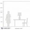 Настольная лампа декоративная LUMINA DECO Briston LDT 303 F.GD+WT