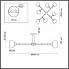 Люстра на штанге Lumion Rowan 4595/8C