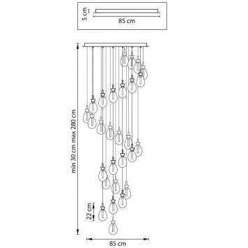 Подвесная люстра Lightstar Colore 805289-4