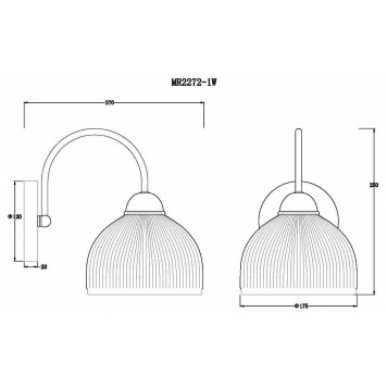 Бра MyFar Flora MR2272-1W-4