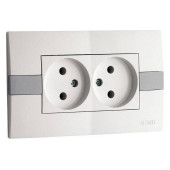 Розетка двойная Mono Electric Eсо 101-010105-121