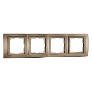 Рамка на 4 поста Mono Electric Style Aluminium 107-810000-163-1