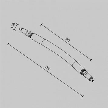 Соединитель угловой L-образный для модульных светильников Maytoni Accessories for system Axity CA005FC-B-6