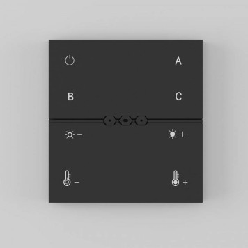Панель универсальная сенсорная накладная Maytoni Smart Home DRC034-8-B-3