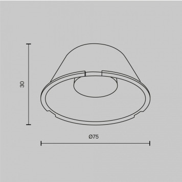 Линза Focus Led LensD75-60-4