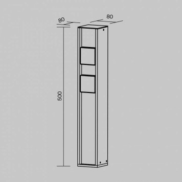 Блок розеток наземный Maytoni Socket O459FL-GF02SC-5