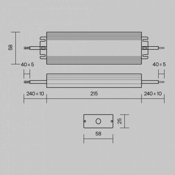 Блок питания с проводом Maytoni Power Supply Magnetic PSL008-100W-48V-IP67-3