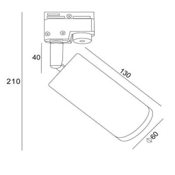 Светильник на штанге Maytoni Focus Design TR011-1-GU10-W-7