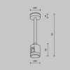 Основание на штанге Maytoni Accessories for tracks Flarity TRA156C-IPCL1-PT