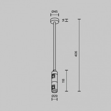 Основание на штанге Maytoni Flarity TRA158C-D1-PT-2