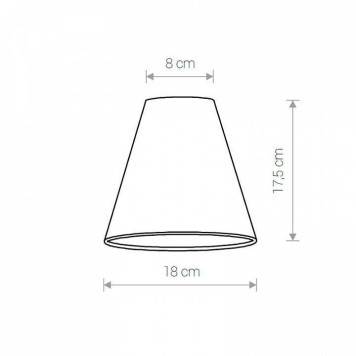 Плафон текстильный Nowodvorski Cameleon Cone S BL/G 8504-1
