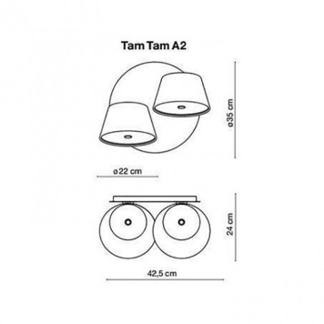 Бра O-LUCE Tam Tam 18593121-1