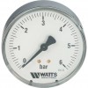 Манометр аксиальный Watts F+R100(MDA) 80/6x1/4 80мм, 0-6 бар.