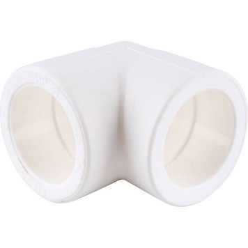 Угольник Kalde d=40 90 градусов для сварки полипропиленовых труб (белый)-1