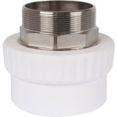 Муфта комбинированная Kalde под шестигранник (наруж. резьба, 90х3 ) для полипропиленовых труб под сварку (3222-nmo-903006)