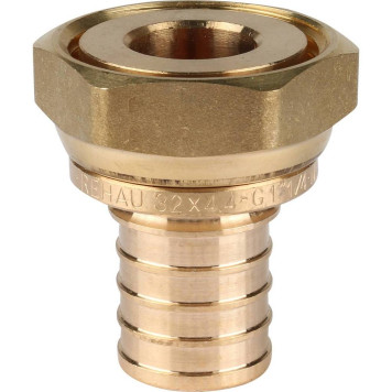 Фитинги RAUTITAN Переходник с накидной гайкой 32-G 1 1/4 Rx для труб из сшитого полиэтилена аксиальный - REHAU RAUTITAN-4