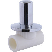 Вентиль Kalde c хромированной ручкой под штукатурку (d=25) (3242-vle-250000 )