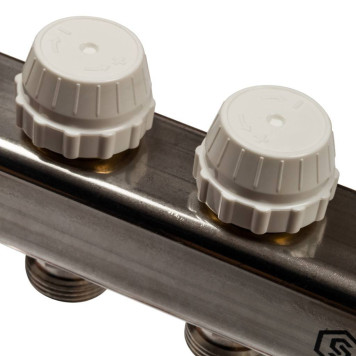 Коллектор STOUT из нержавеющей стали без расходомеров 4 вых.-4