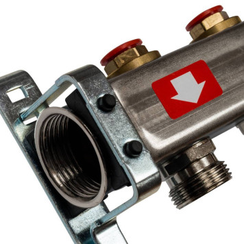 Коллектор STOUT из нержавеющей стали без расходомеров 7 выходов-1