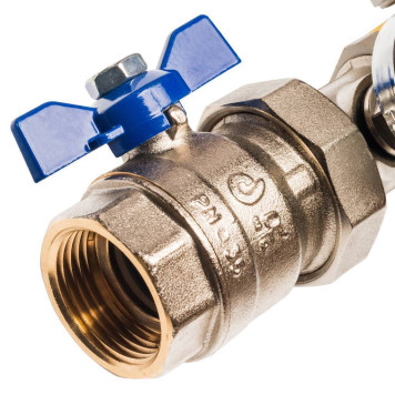 Распределительный коллектор STOUT из латуни без расходомеров на 9 выходов.-2