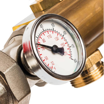 Распределительный коллектор STOUT из латуни без расходомеров на 9 выходов.-3