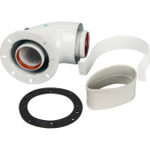 Адаптер для котла угловой STOUT DN60/100 90° коаксиальный (совместимый с Bosch, Buderus)(с логотипом) SCA-6010-240190 (SCA-6010-240190)