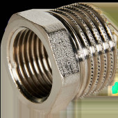 Футорка STOUT никелированная 1/2X3/8 (SFT-0029-001238)