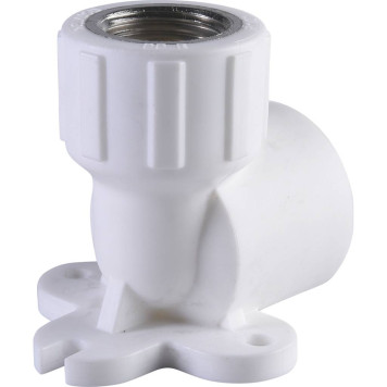 Политэк Угольник 25х1/2 с внутренней резьбой для ПП труб под сварку (белый)-3