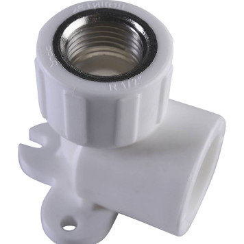 Политэк Угольник 25х1/2 с внутренней резьбой для ПП труб под сварку (белый)-5