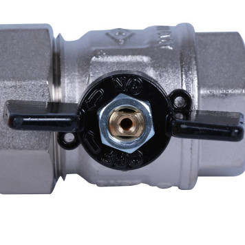 Шаровой кран BUGATTI New Jersey с полусгоном 1& (ручка-бабочка) внутренняя-наружная резьба-5