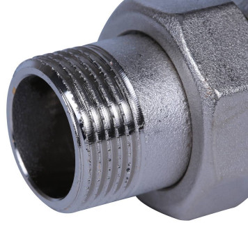 Шаровой кран BUGATTI New Jersey с полусгоном 1& (ручка-бабочка) внутренняя-наружная резьба-6