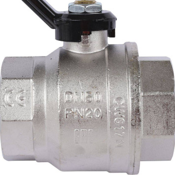 Шаровой кран BUGATTI New Jersey, ручка-рычаг из алюминия, внутренняя резьба 2 дюйма.-8