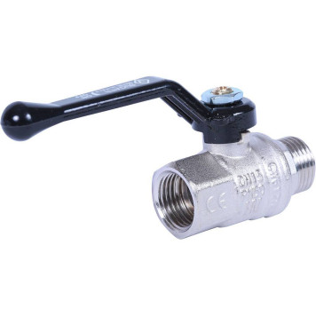 Шаровой кран BUGATTI New Jersey с ручкой-рычагом из алюминия, внутренняя наружная резьба 1/2&-1