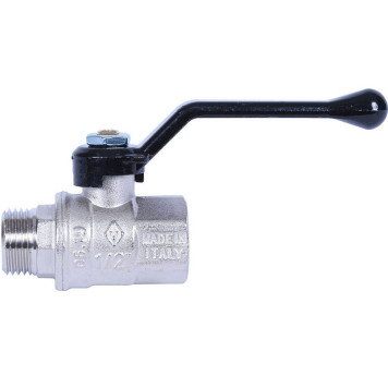 Шаровой кран BUGATTI New Jersey с ручкой-рычагом из алюминия, внутренняя наружная резьба 1/2&-3