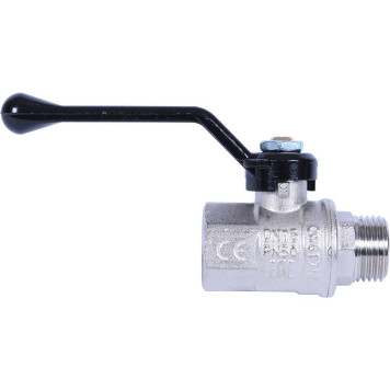 Шаровой кран BUGATTI New Jersey с ручкой-рычагом из алюминия, внутренняя наружная резьба 1/2&-4