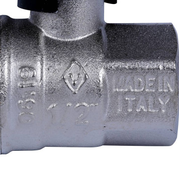 Кран шаровой BUGATTI New Jersey с ручкой-бабочкой, внутренняя наружная резьба 1/2&-6