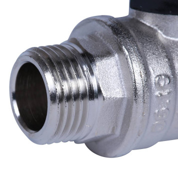 Кран шаровой BUGATTI New Jersey с ручкой-бабочкой, внутренняя наружная резьба 1/2&-7