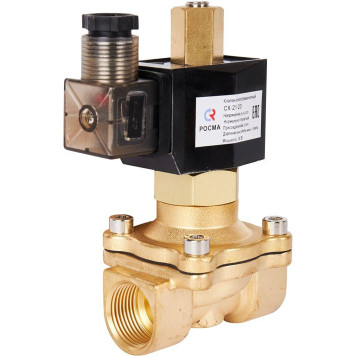 Клапан электромагнитный (соленоидный) двухходовой РОСМА СК-21-20 нормально открытый НО, АС 220В,G3/4, Ду20 (00000012957)