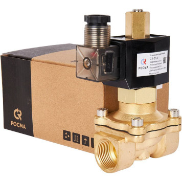 Клапан электромагнитный (соленоидный) двухходовой РОСМА СК-21-20 нормально открытый НО, АС 220В,G3/4, Ду20 (00000012957)-7